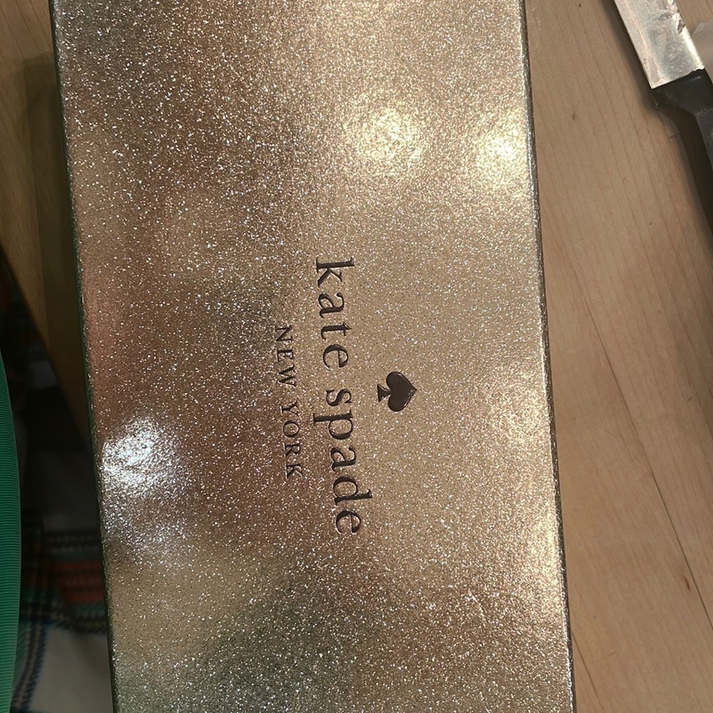 Kate spade grey glitter wallet